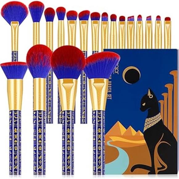 Makeup Brushes 19Pcs Makeup Brush Set Premium Gift Synthetic Powder Kabuki Brush